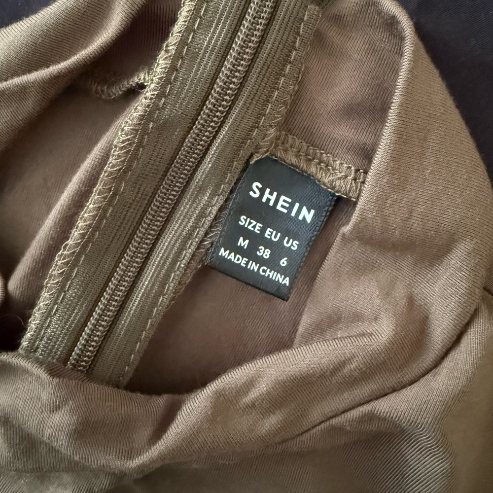 SHEIN Olive Green Long Sleeve Jumpsuit - Picture 5 of 5